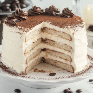 Elegant Coffee Tiramisu Cake Recipe