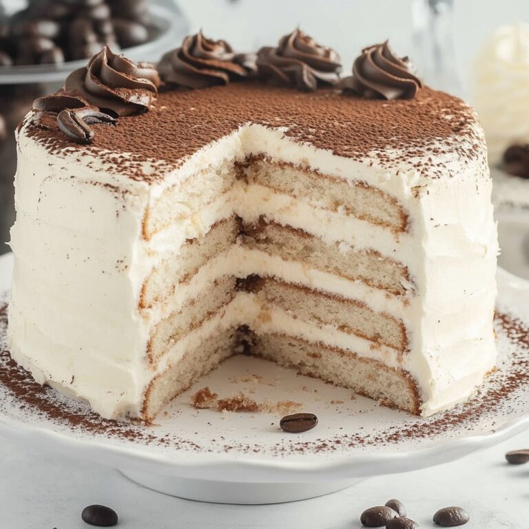 Elegant Coffee Tiramisu Cake Recipe