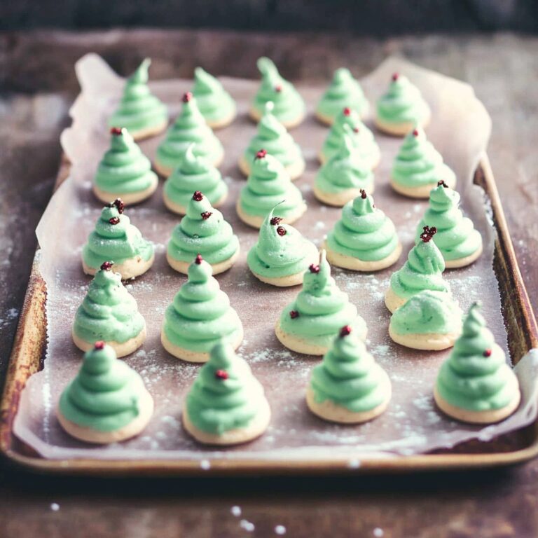 Christmas Tree Meringues Recipe