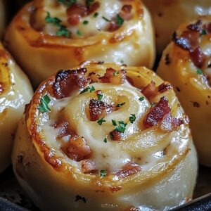 Crispy Garlic Butter Bacon Ranch Pizza Rolls Recipe