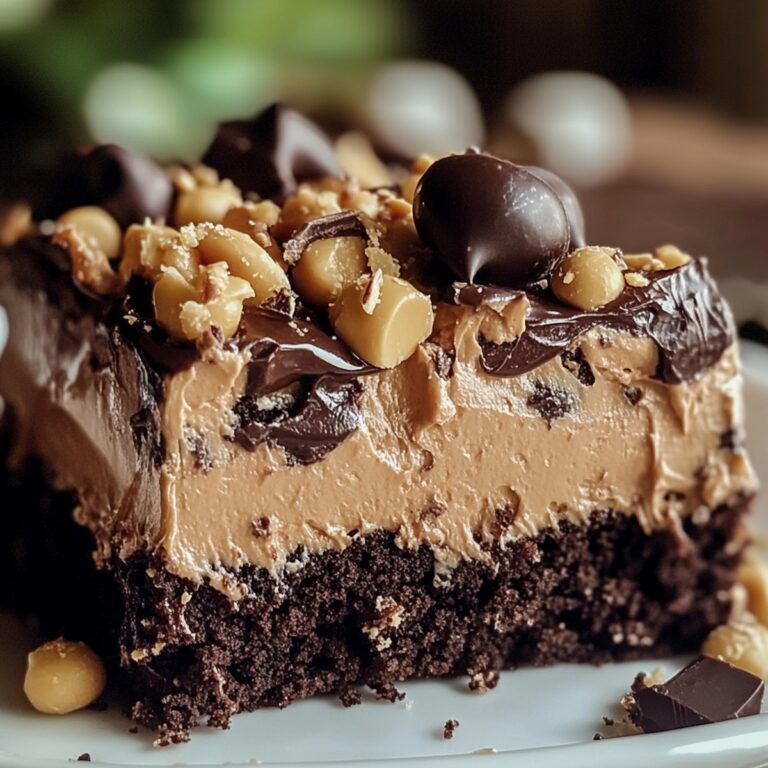 Chocolate Peanut Butter Poke Cake Recipe