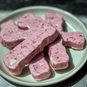 Cool Strawberry And Yogurt Frozen Dog Treats Recipe