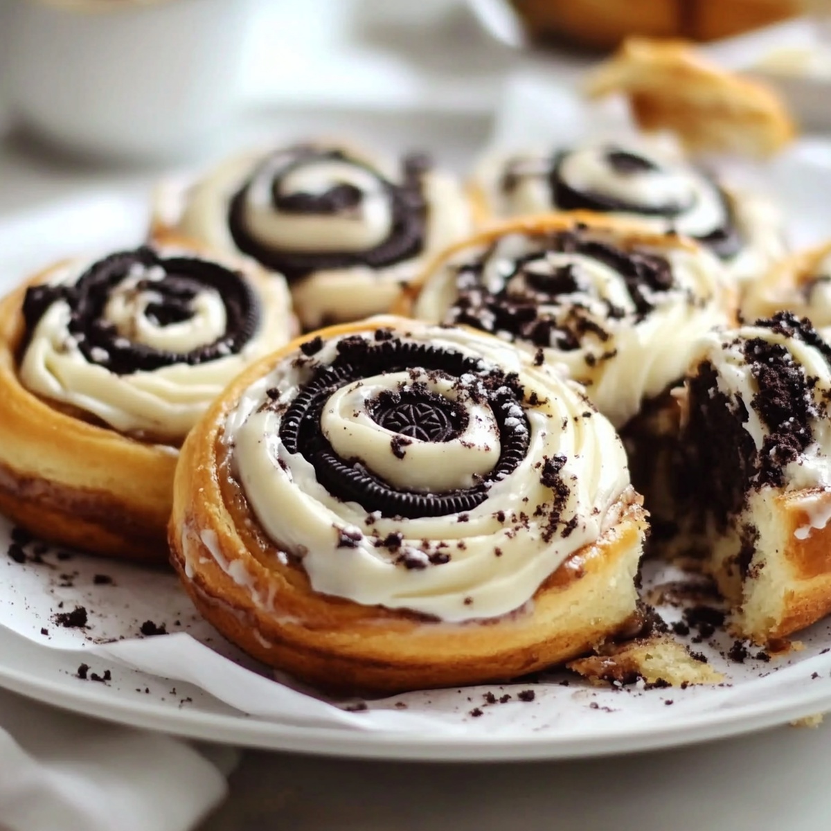 Gooey Oreo-Stuffed Cinnamon Rolls Recipe