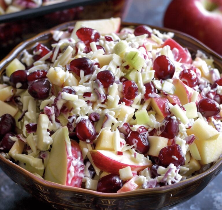 Tangy Cranberry Apple Coleslaw Recipe