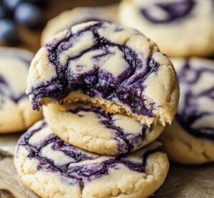 Easy Blueberry Cheesecake Swirl Cookie Recipe