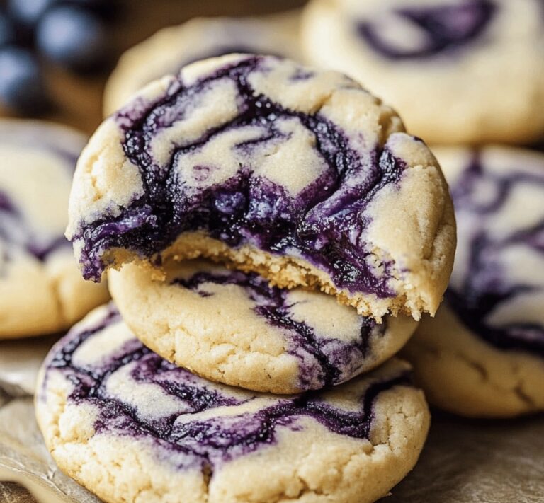 Easy Blueberry Cheesecake Swirl Cookie Recipe