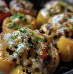 Hearty Philly Cheesesteak Stuffed Peppers Recipe