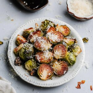 Garlic Parmesan Roasted Brussel Sprouts Recipe
