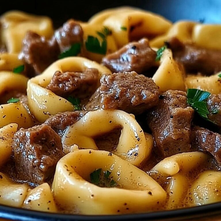 Hearty Philly Cheesesteak Tortellini Pasta Recipe
