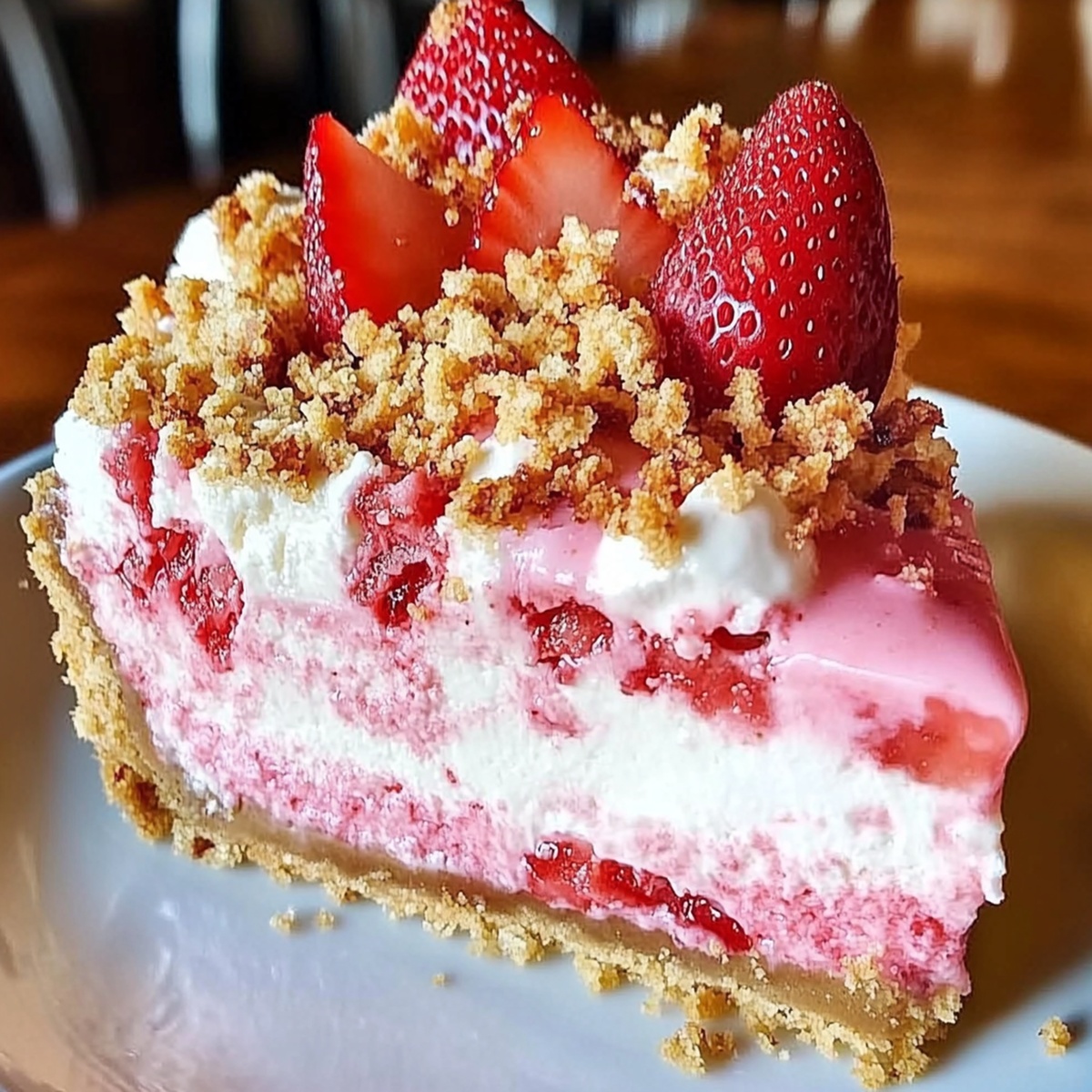 Divine Strawberry Crunch Cheesecake Recipe