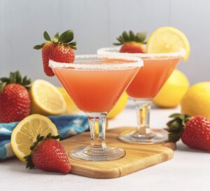 Vibrant Strawberry Lemon Drop Martini Recipe
