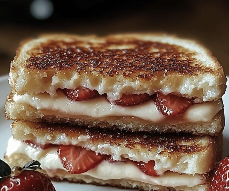 Fried Strawberry Cheesecake Sandwiches Recipe