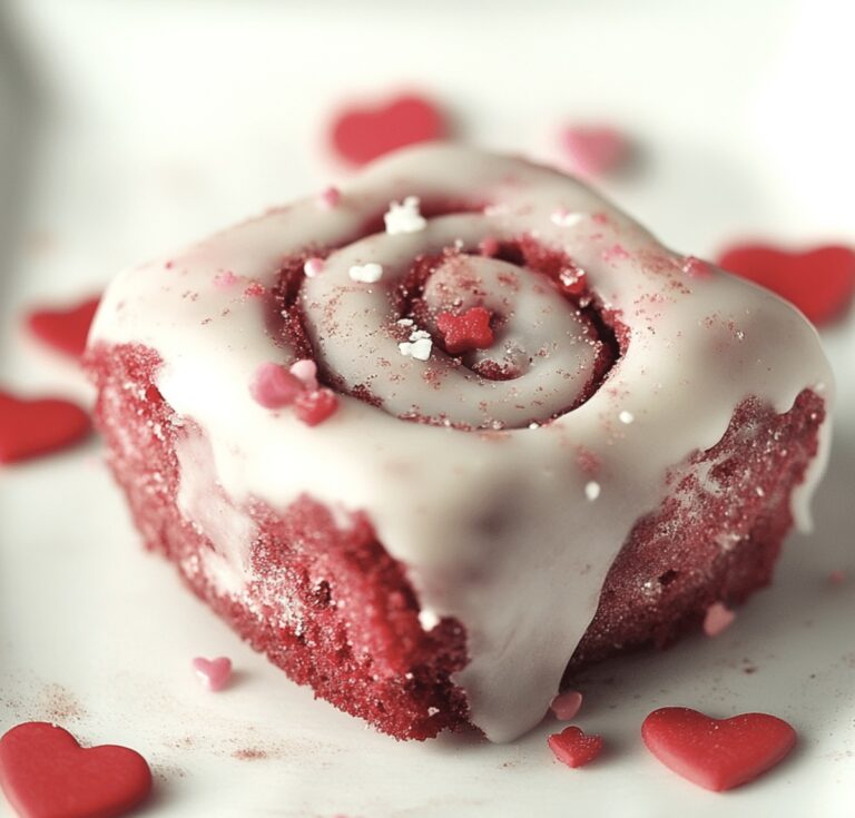 Velvety Red Velvet Valentines Cinnamon Rolls Recipe