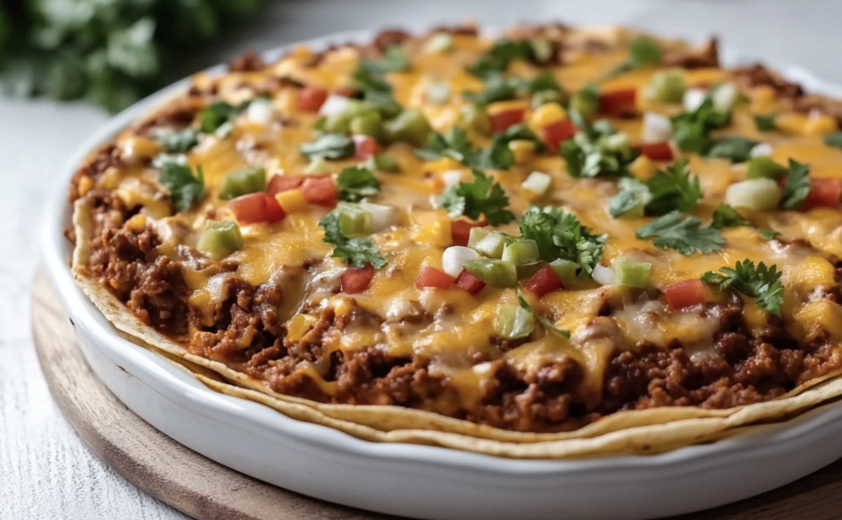 Taco Casserole With Tortillas Recipe