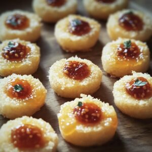 Cheesy Thumbprint Appetizers With Hot Pepper Jelly Recipe