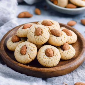 3 Ingredients Almond Cookies Recipe