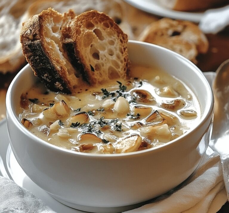 Rustic French Garlic Soup Recipe