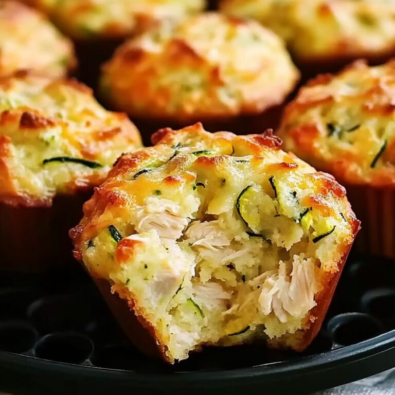 Savory Chicken, Cheese, And Zucchini Muffins Recipe
