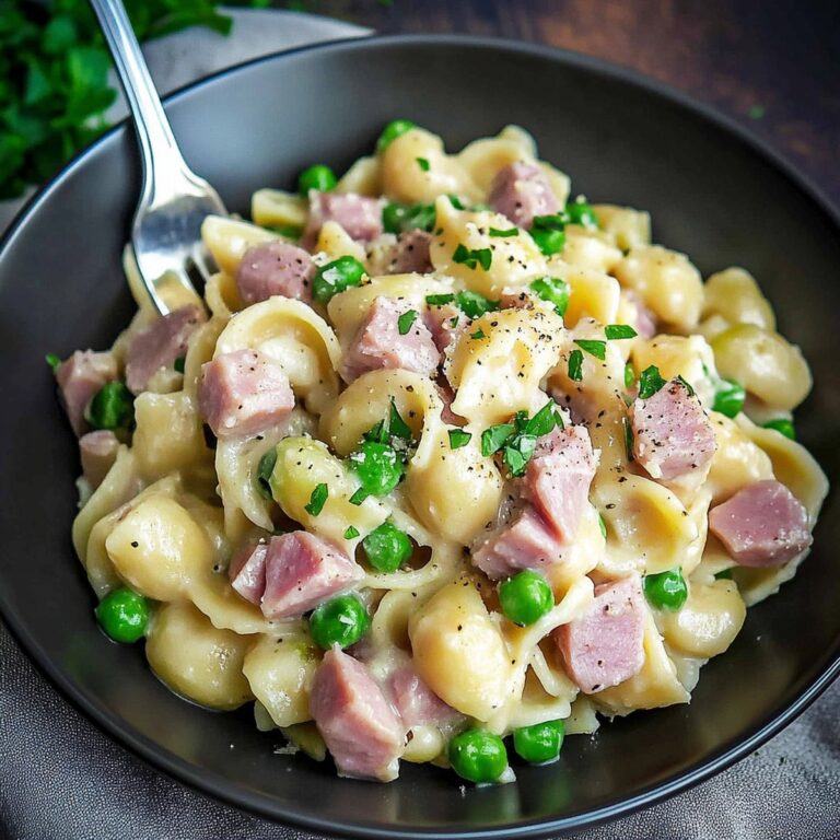 Creamy Ham And Pea Pasta Recipe