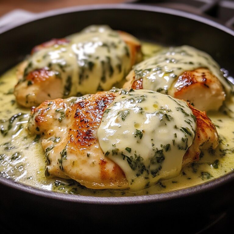 Dreamy Mozzarella Chicken In Basil Cream Sauce Recipe