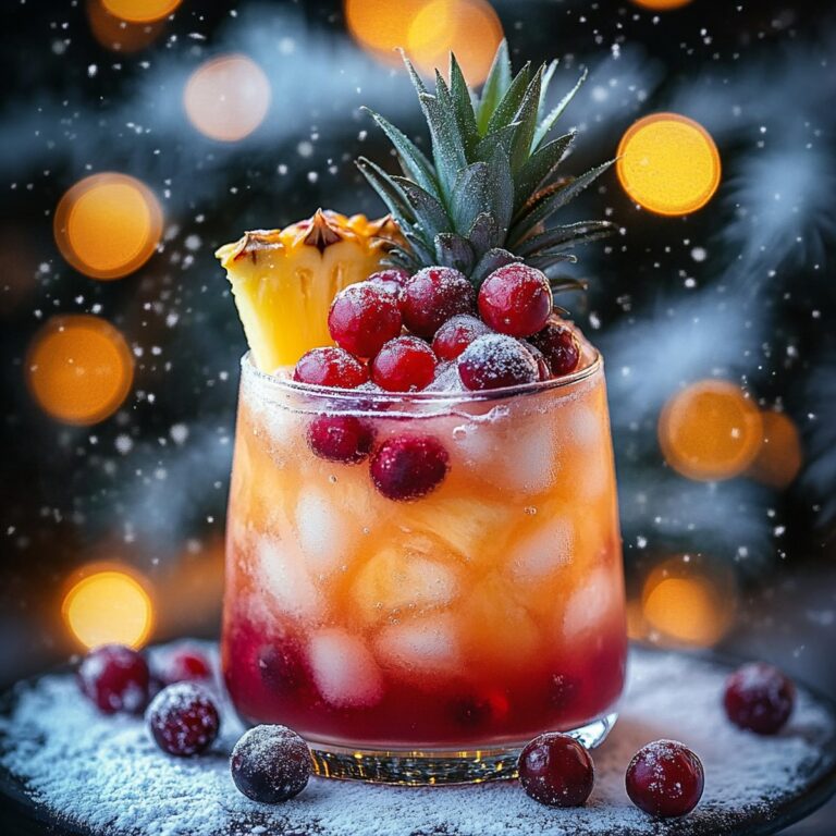 Pineapple Cranberry Christmas Drink Recipe