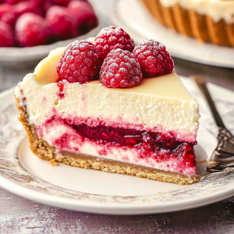 Dreamy White Chocolate Raspberry Cheesecake Recipe