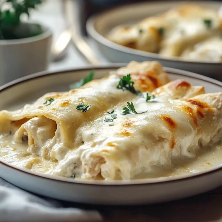 Creamy White Chicken Enchiladas Recipe