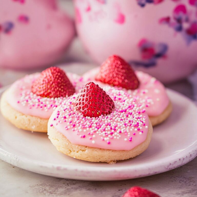 Sweet Strawberry Kiss Cookies Recipe