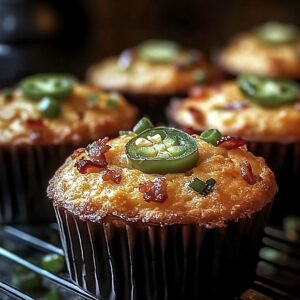 Smoked Jalapeno Bacon Cornbread Muffins Recipe