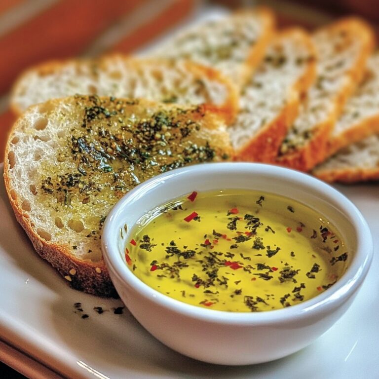 Rustic Olive Oil Dip With Warm Bread Recipe