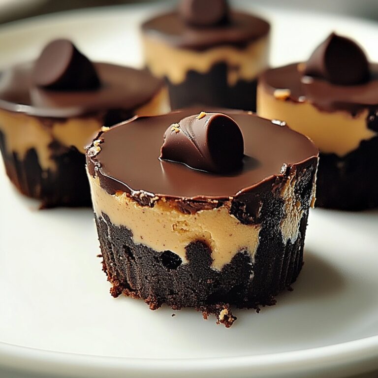 Chocolate Peanut Butter Mini Cheesecakes Recipe