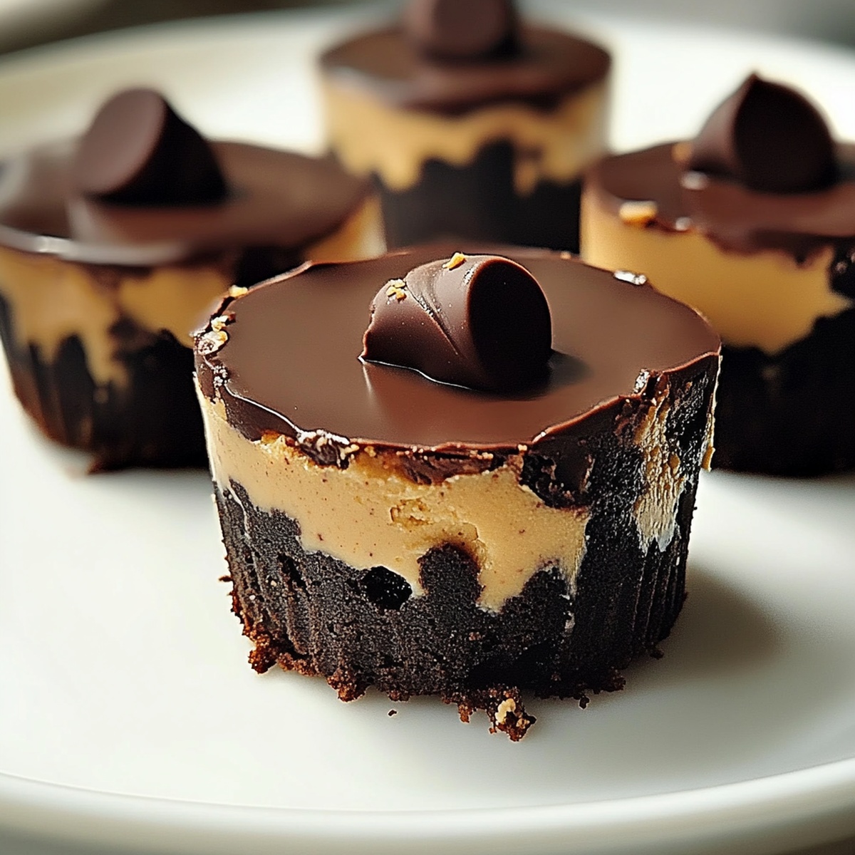 Chocolate Peanut Butter Mini Cheesecakes Recipe