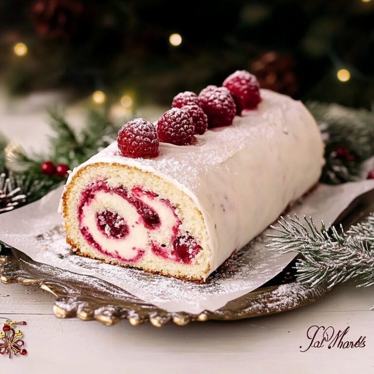 Christmas Raspberry Cake Roll Recipe