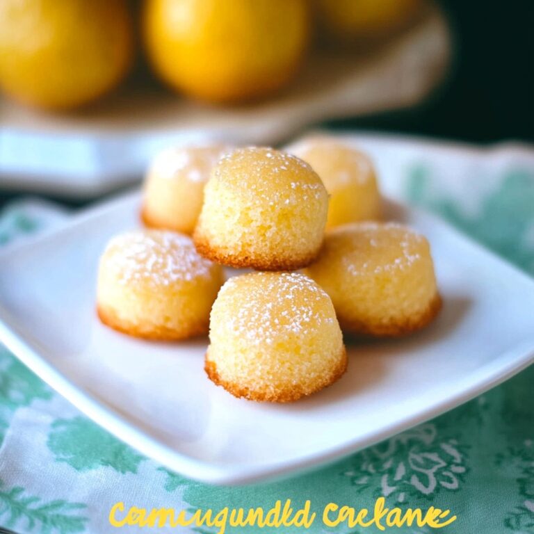 Tangy Mini Lemon Drop Cakes Recipe