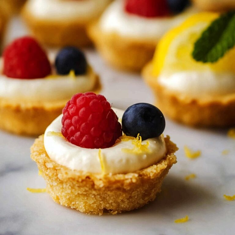 Smooth Lemon Cheesecake Tarts Recipe