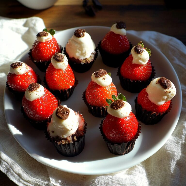 Luscious Chocolate Covered Cheesecake Strawberries Recipe