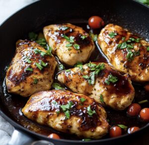 One Pan Balsamic Chicken Recipe