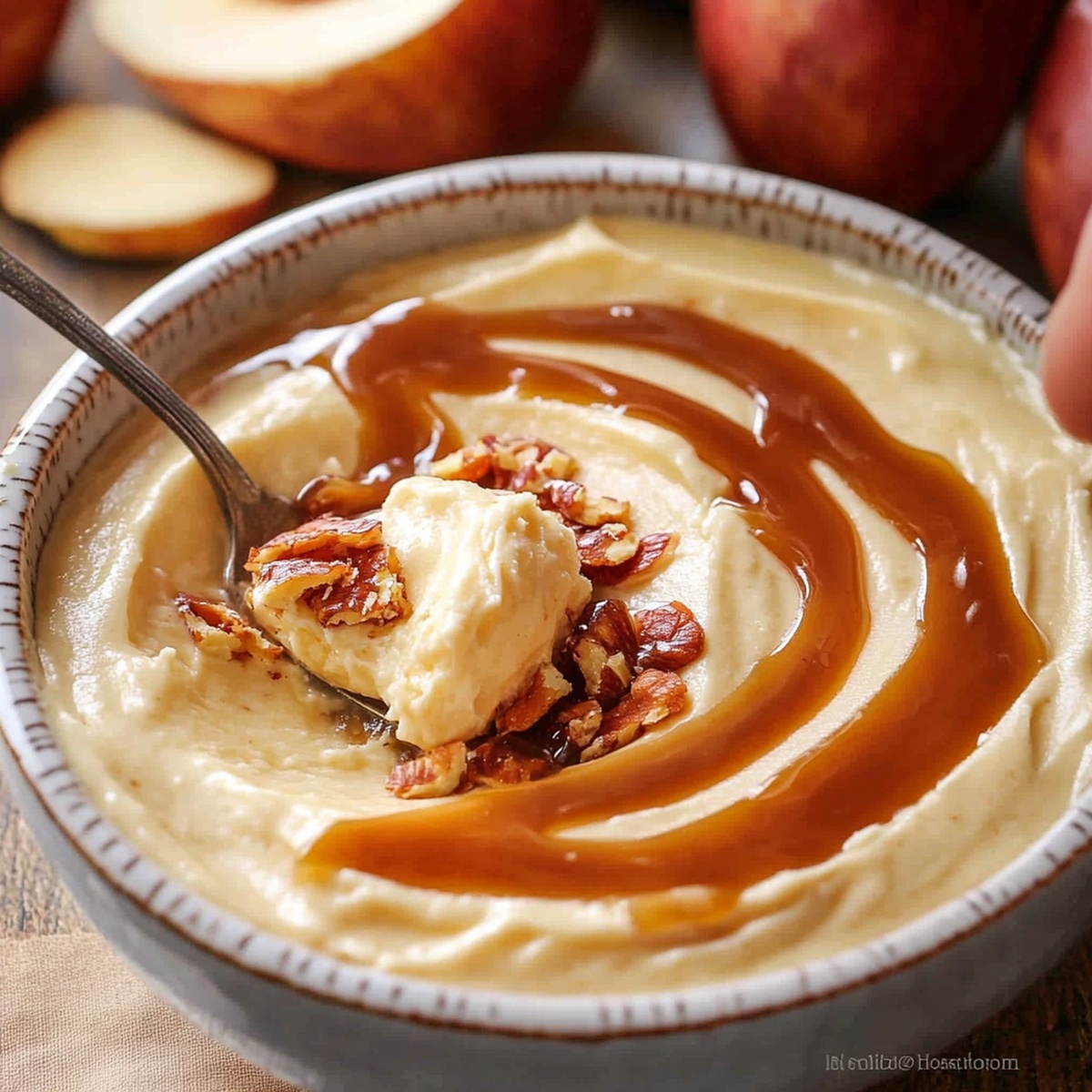 Velvety Caramel Cream Cheese Dip Recipe
