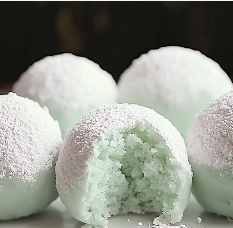 Minty Snowball Cookies Recipe