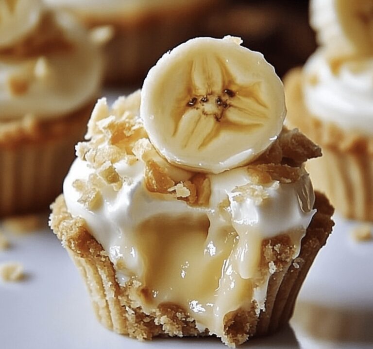 Velvety No-Bake Mini Banana Cream Pies Recipe