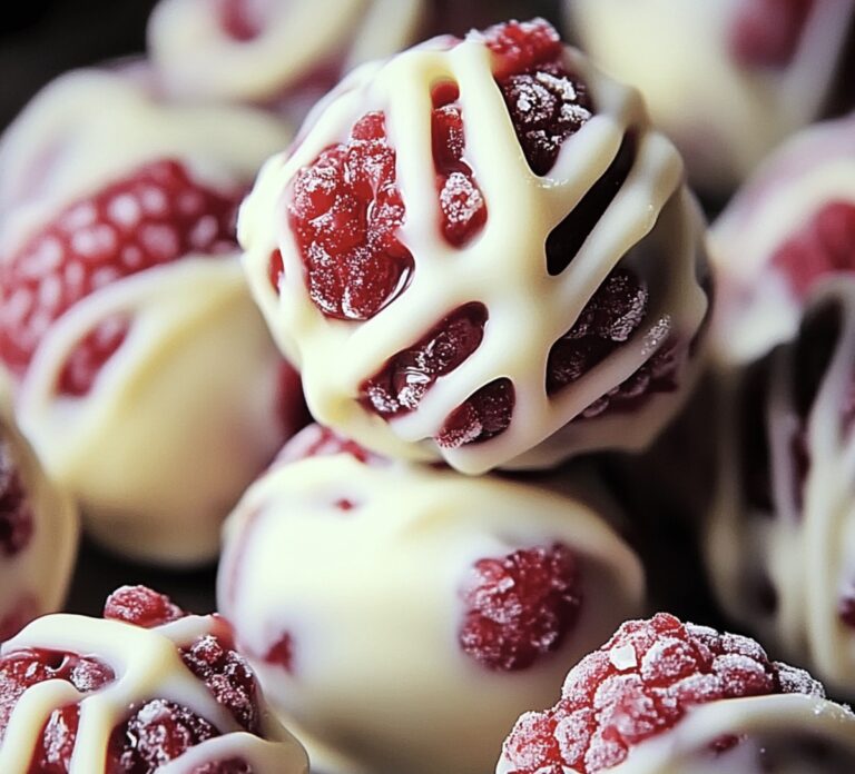 White Chocolate Raspberry Cheesecake Balls Recipe