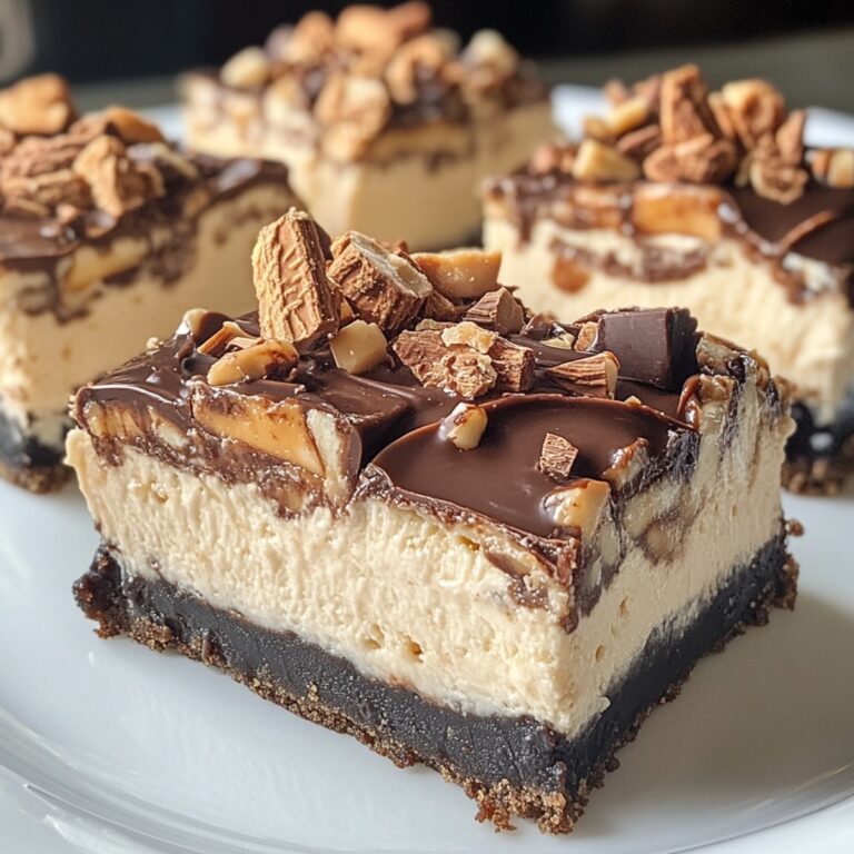 Reeses Butterfinger Cheesecake Bars Recipe