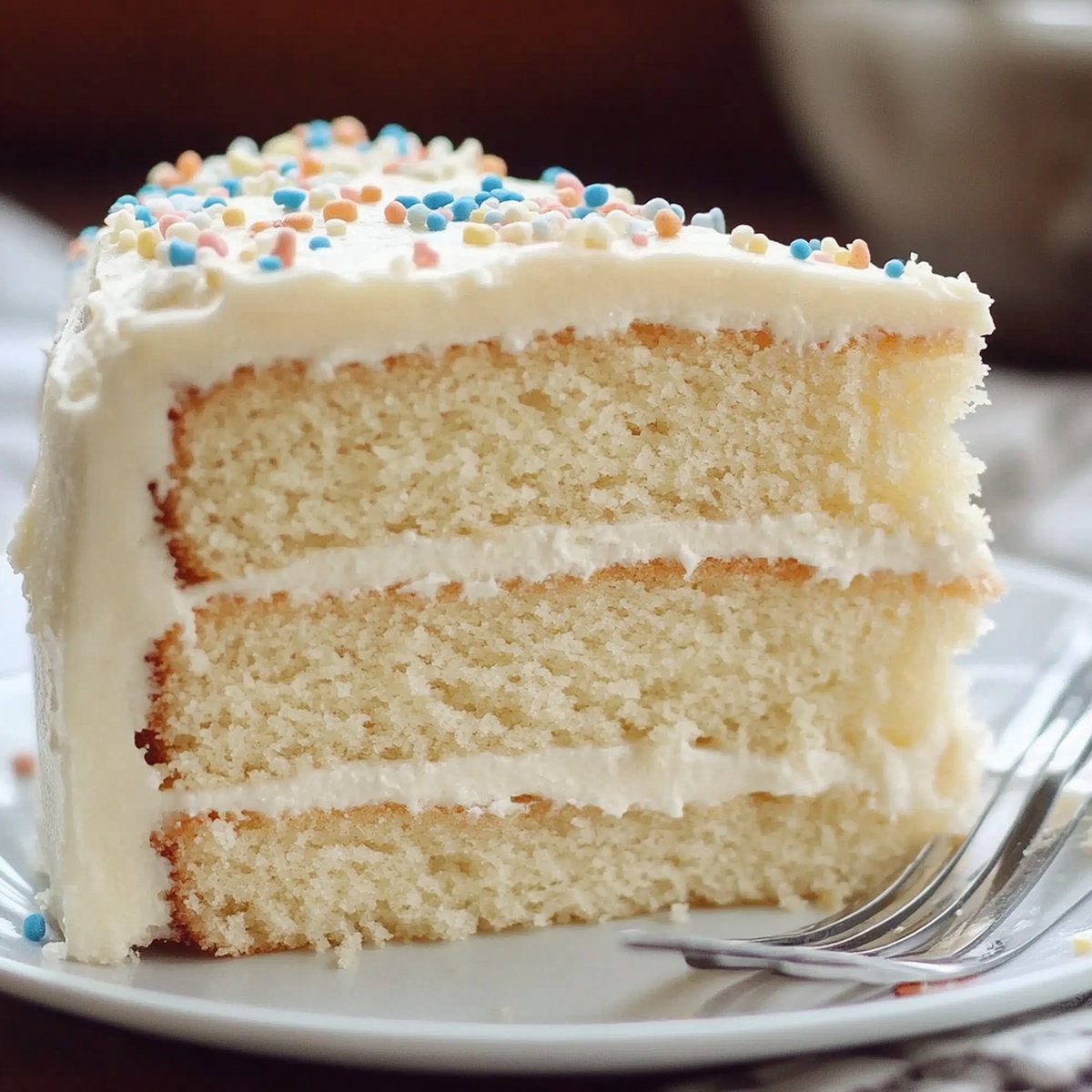 Moist Vanilla Layer Cake Recipe