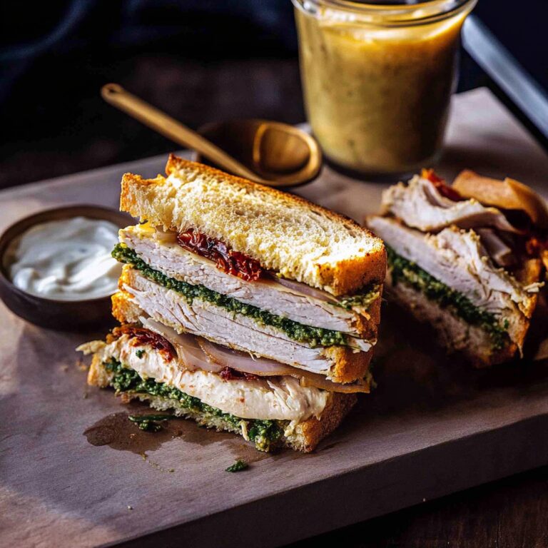 Quick Sun-Dried Tomato Pesto Turkey Sandwich Recipe