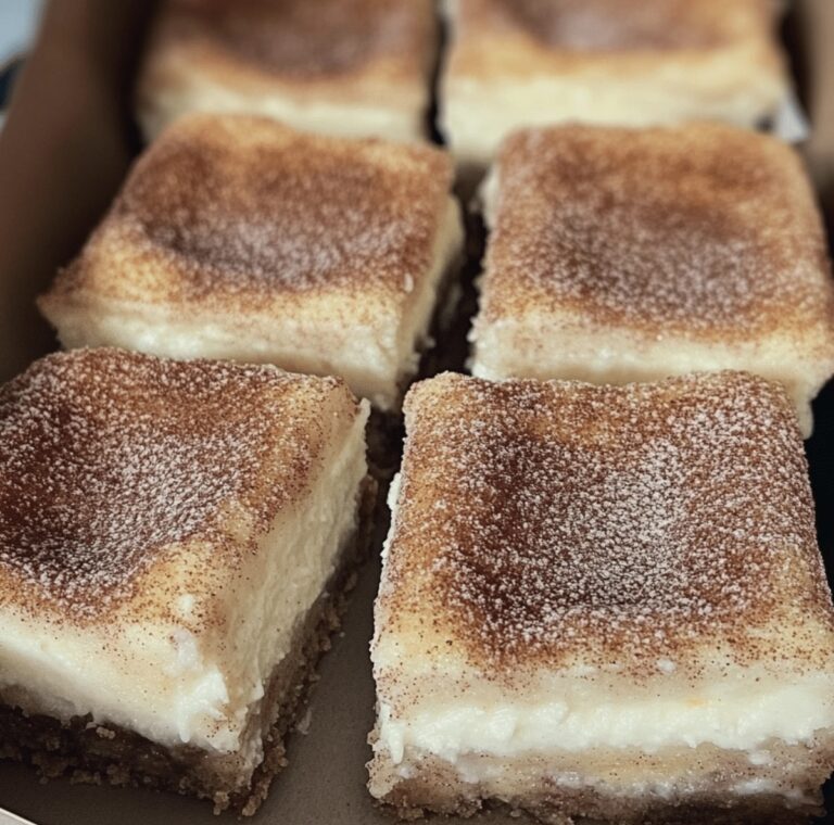 Cinnamon Churro Cheesecake Bars Recipe