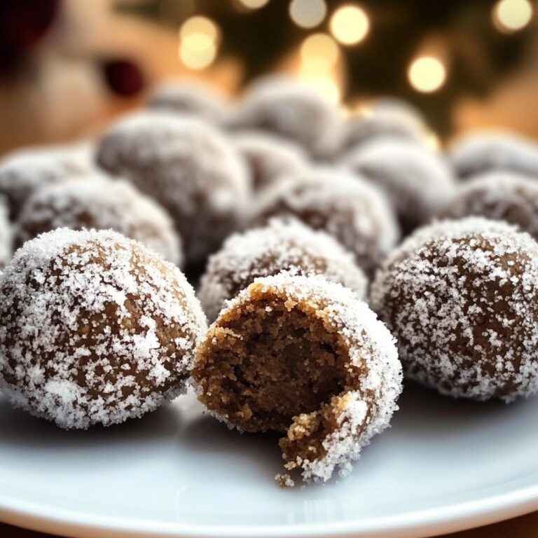 Gingerbread Snowballs Recipe