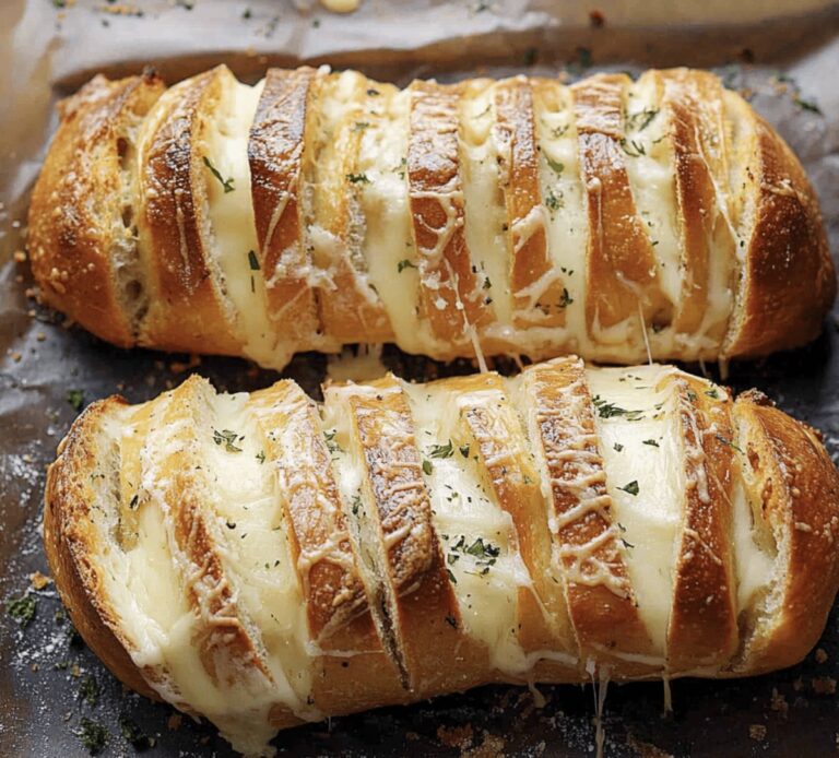 Crispy Hasselback Cheesy Bread Recipe