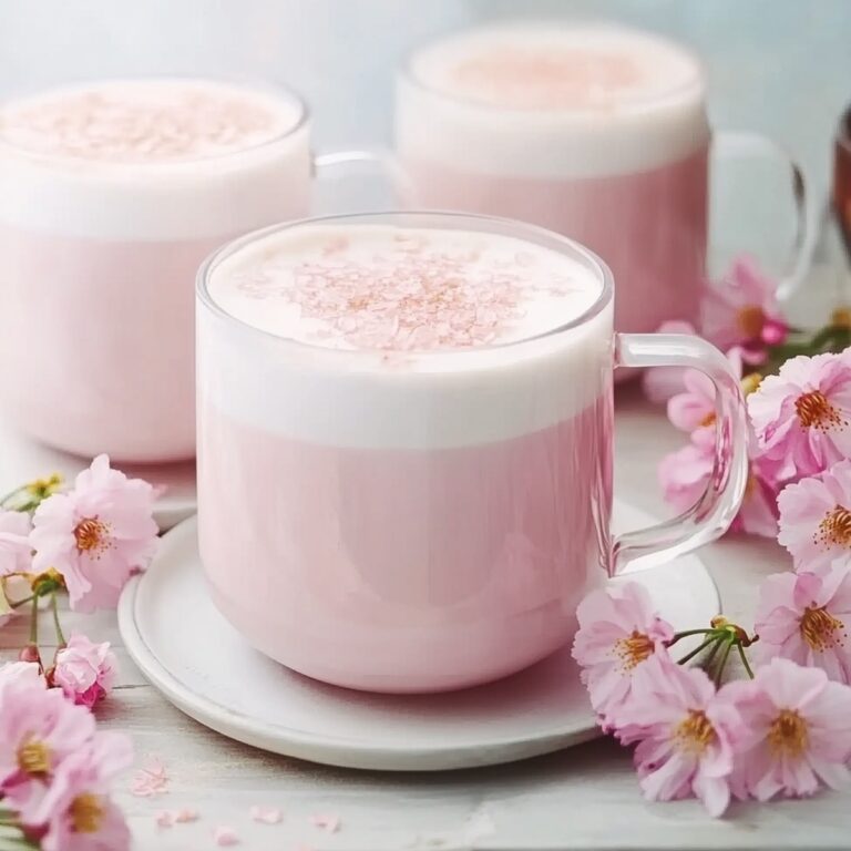 Sweet Sakura Latte Recipe