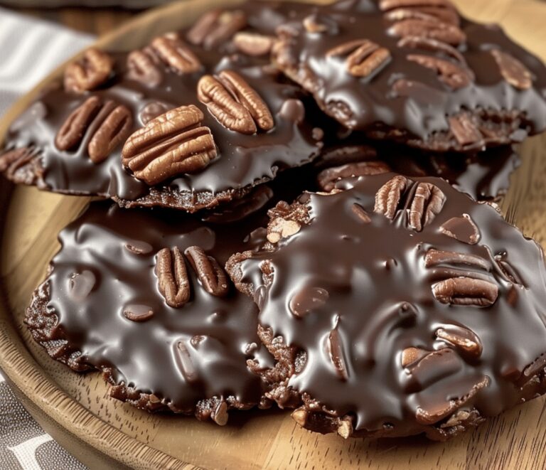 Gooey Chocolate Pecan Turtle Clusters Recipe