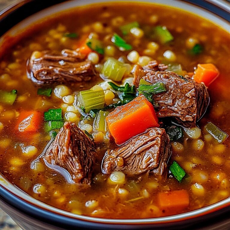 Robust Beef Barley Soup Recipe